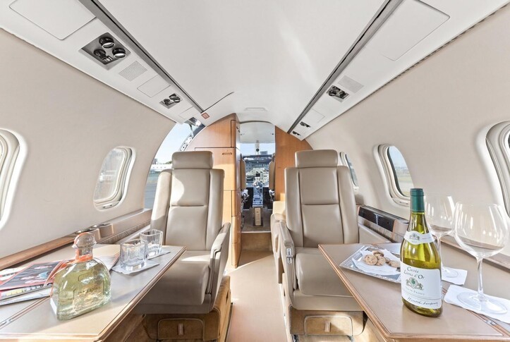 Learjet 55 Interior