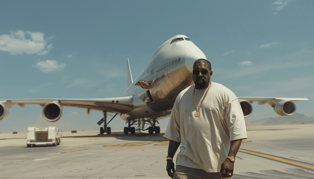 Kanye West Private Jet