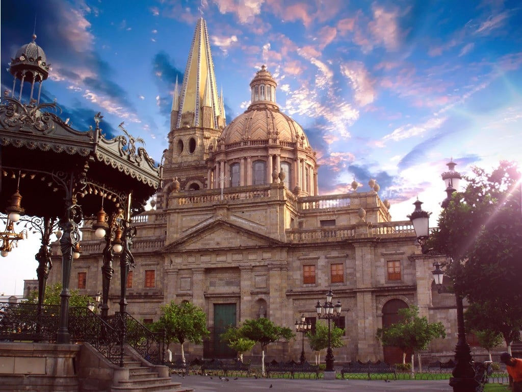 Guadalajara Cathedral. Fly Private Jet to Guadalajara.