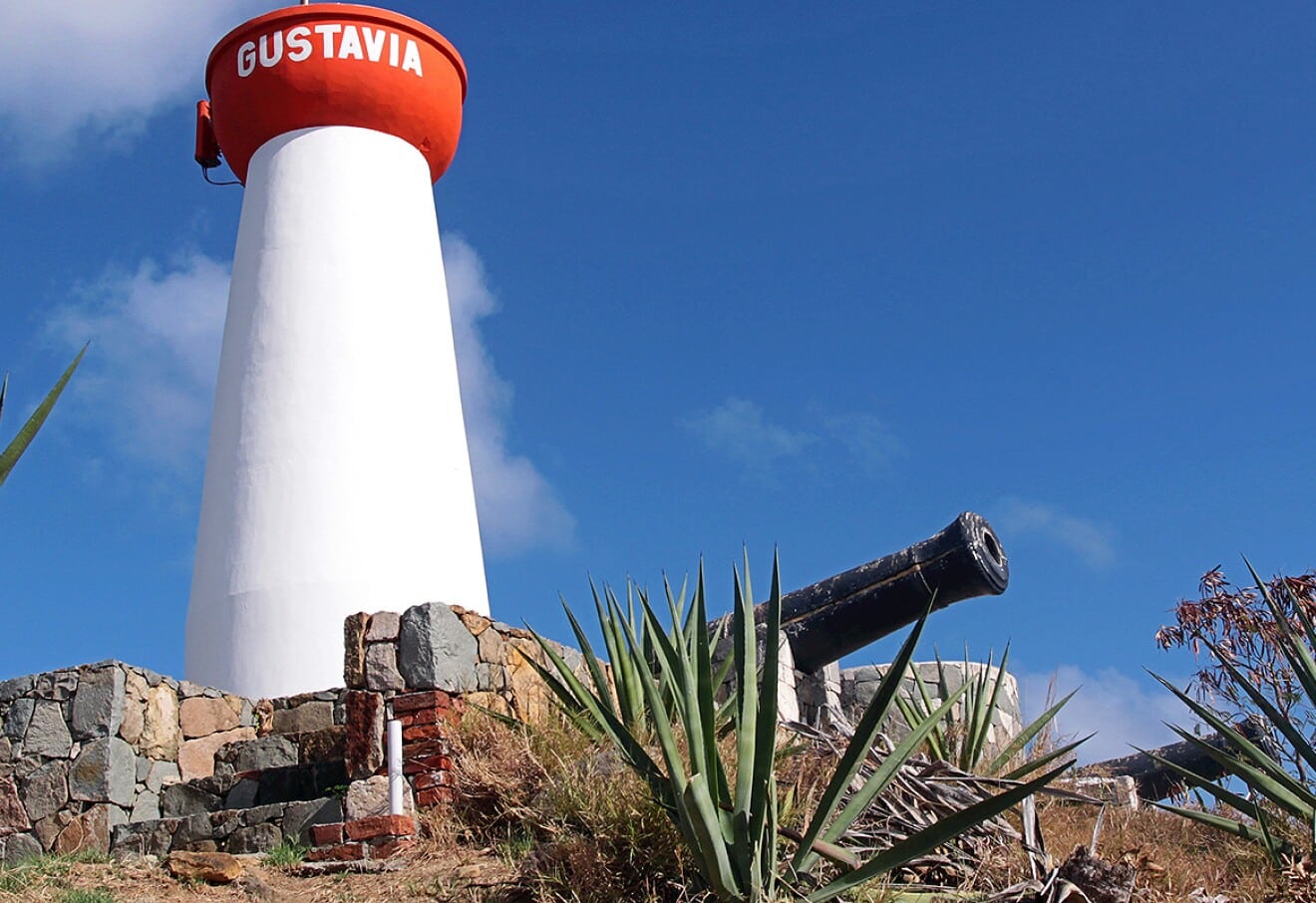 Fort Gustav in Guatavia. Fly Private Jet to Gustavia.