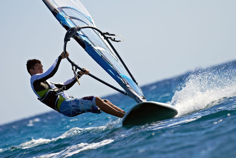 Windsurfing in Gustavia. Fly Private to Gustavia.