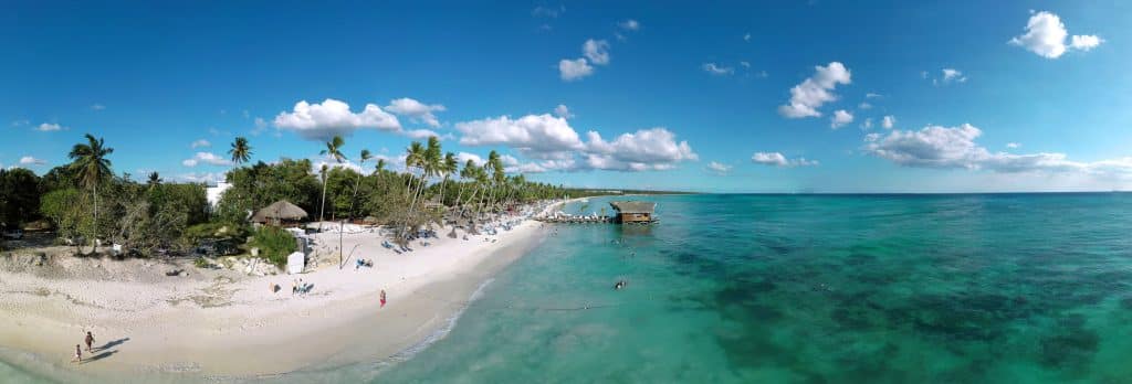 Aerial panoramic view of La Romana, Dominican Republic