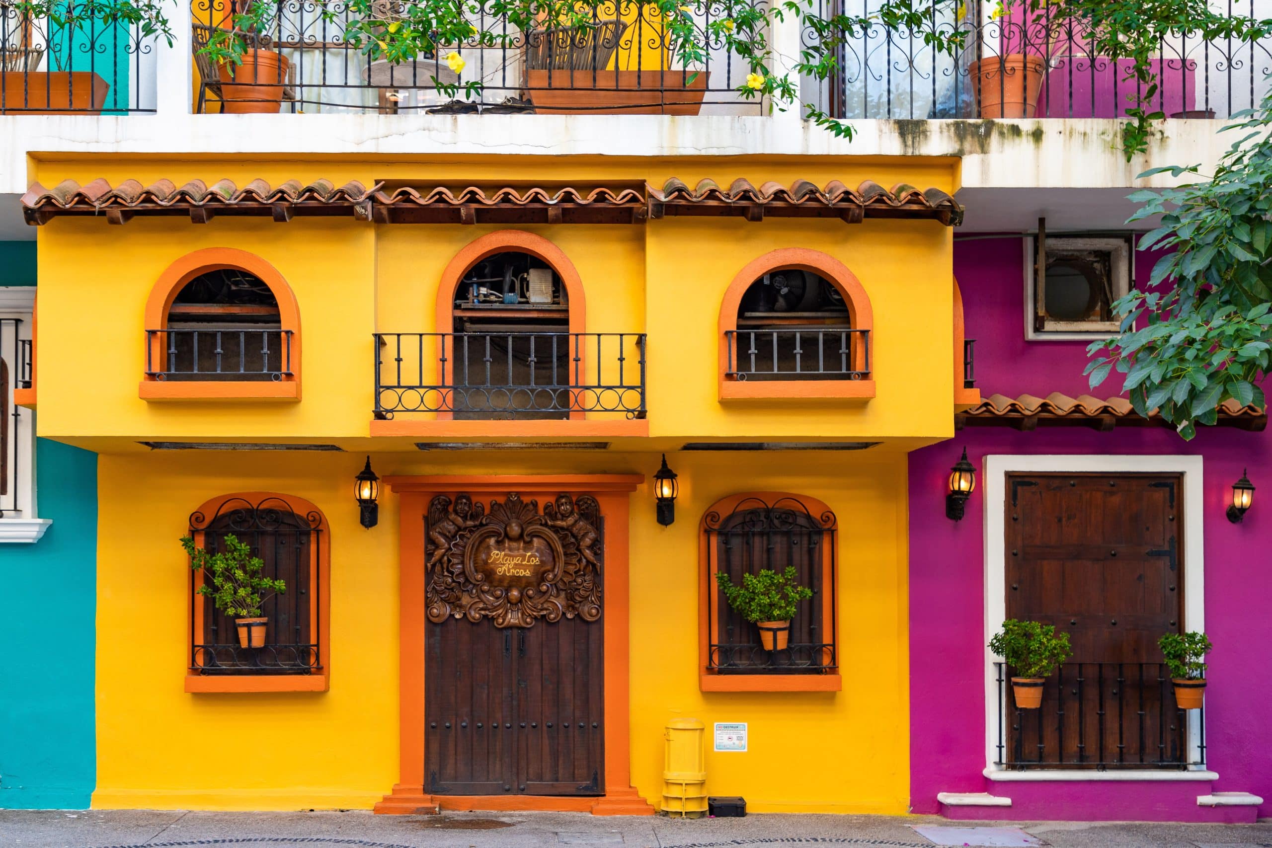 Colorful buildings in the Zona Romantica