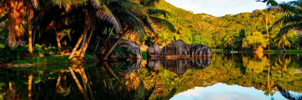 Seychelles La Digue Panoramic. Fly Private to Seychelles