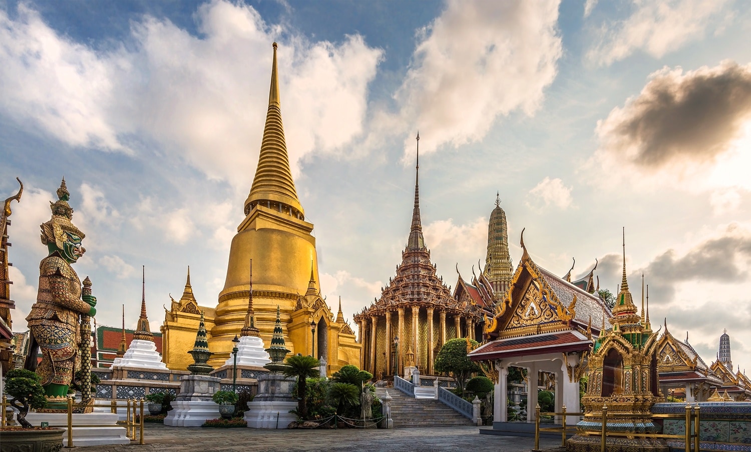 The Great Emerald Buddha Temple In Bangkok
